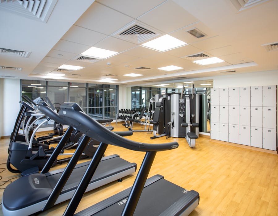 Equipamento de ginásio moderno para treino de força